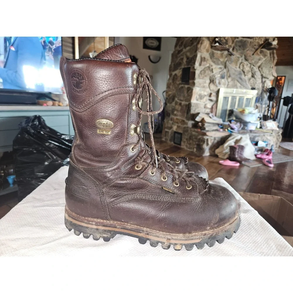 Irish Setter Elk Tracker GORE-TEX 10EE SIZE Leather Hunting Boots Mens Brown 860